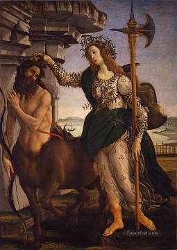  San Pintura - Palas y el centauro Sandro Botticelli